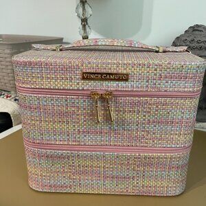 Vince Camuto Woven Cosmetic Train Case